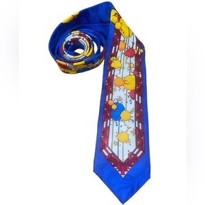 Rush Limbaugh No Boundaries Necktie Vibrant Blue Red Yellow Orange White Vintage